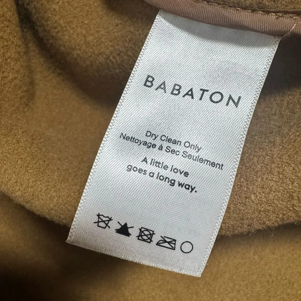 Babaton Stedman Coat Virgin Wool Single-breasted Italian virgin wool coat XXS